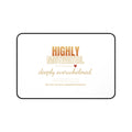Desk Mat — "Highly Motivated, Deeply Overwhelmed" Inspirational Office Mousepad