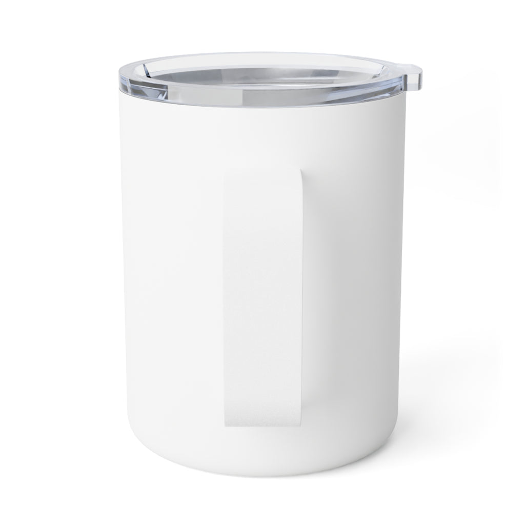 Insulated Coffee Mug — "Highly Motivated, Deeply Overwhelmed" 10oz Travel Tumbler