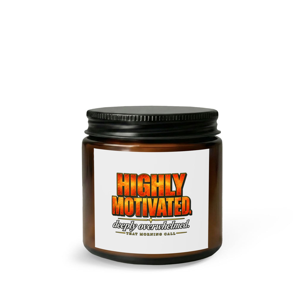 Candle — "Highly Motivated (Deeply Overwhelmed)" Scented Candle with Wick Trimmer Set